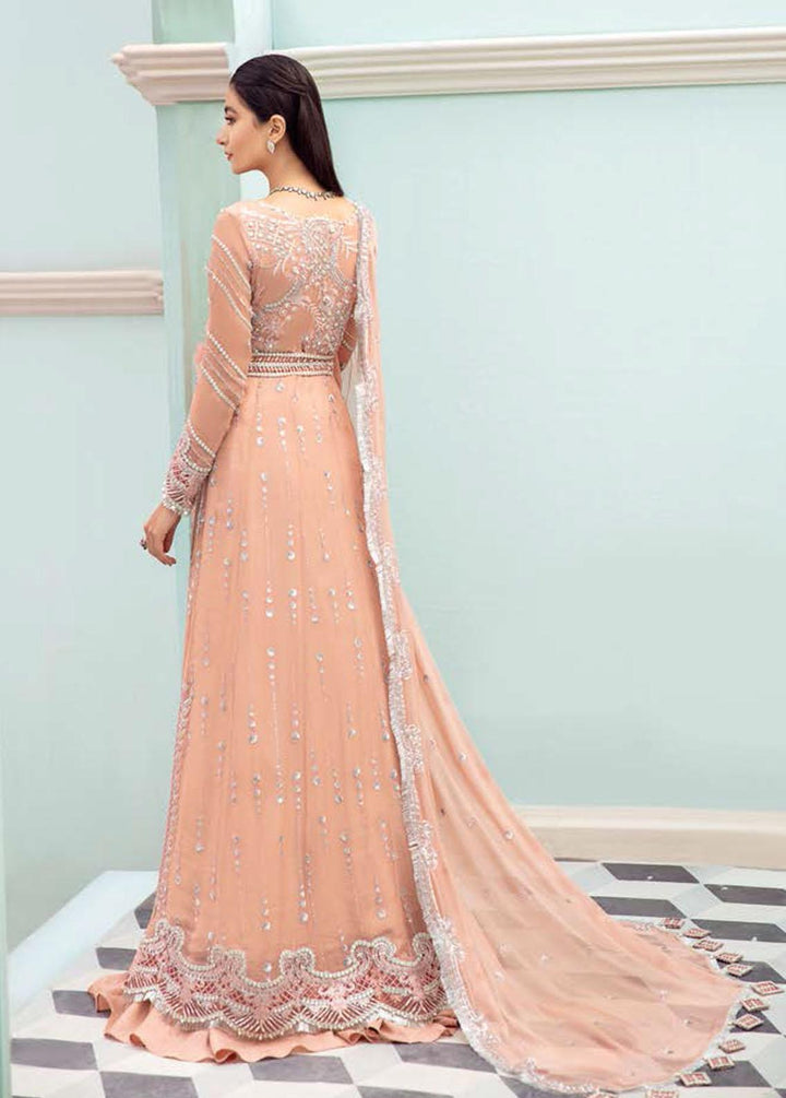Kalidaar By Roheenaz Embroidered Chiffon Suits Unstitched 3 Piece RO22K RCH-22-07 - Luxury Collection