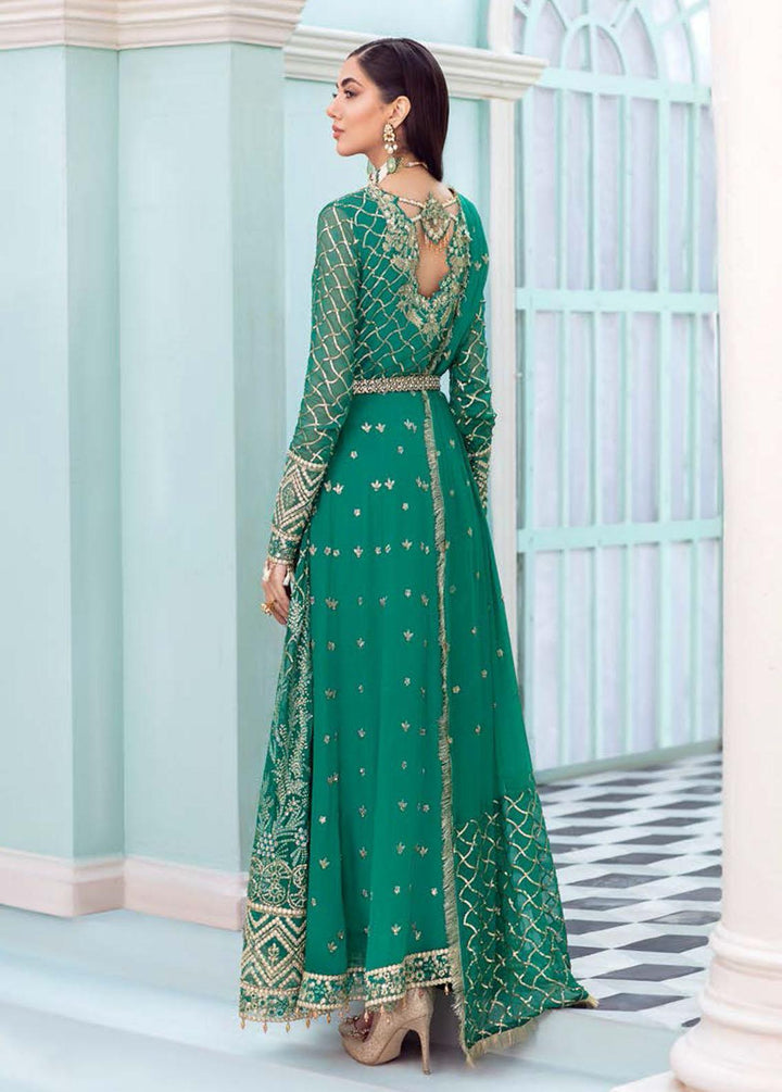 Kalidaar By Roheenaz Embroidered Chiffon Suits Unstitched 3 Piece RO22K RCH-22-08 - Luxury Collection