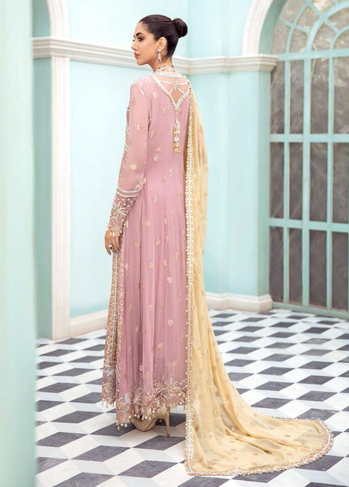 Kalidaar By Roheenaz Embroidered Chiffon Suits Unstitched 3 Piece RO22K RCH-22-09 - Luxury Collection