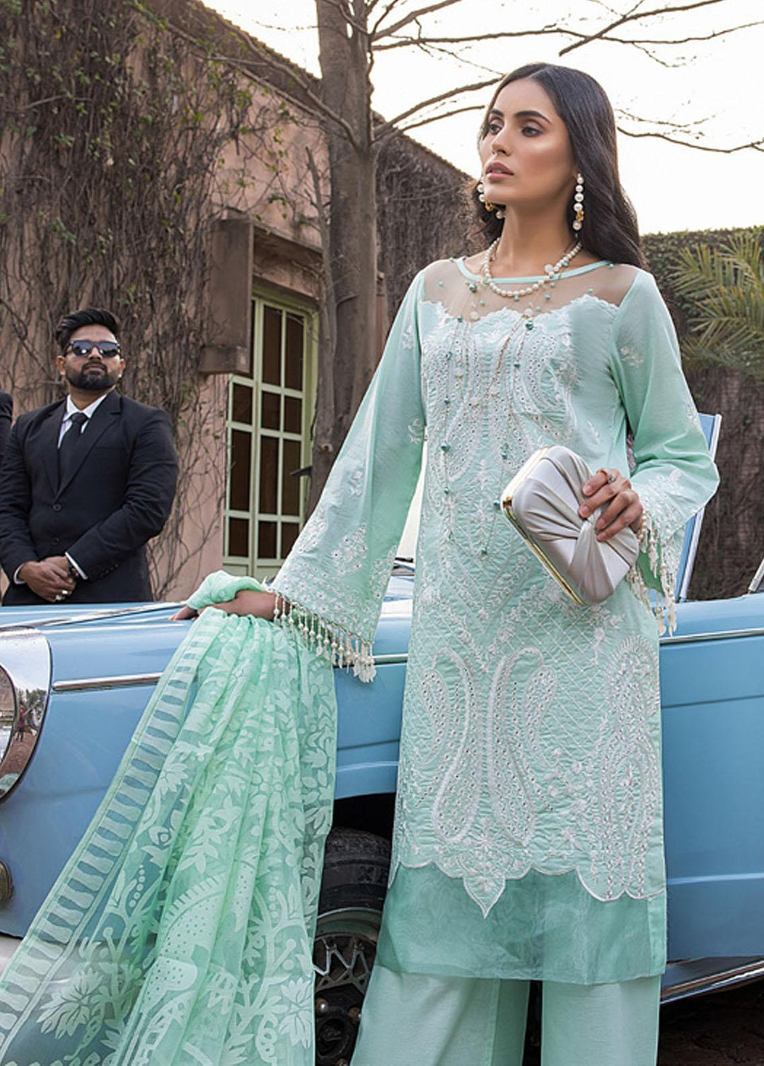 Kalyan By ZS Textiles Embroidered Chikankari Suits Unstitched 3 Piece ZS22K 01 - Summer Collection