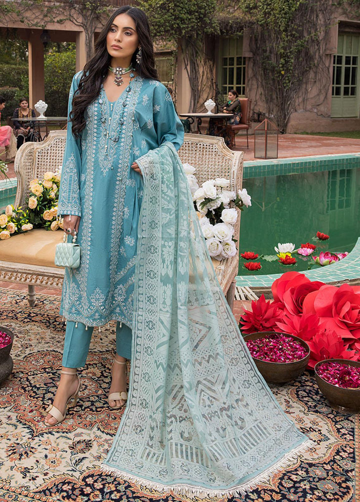 Kalyan By ZS Textiles Embroidered Chikankari Suits Unstitched 3 Piece ZS22K 03 - Summer Collection