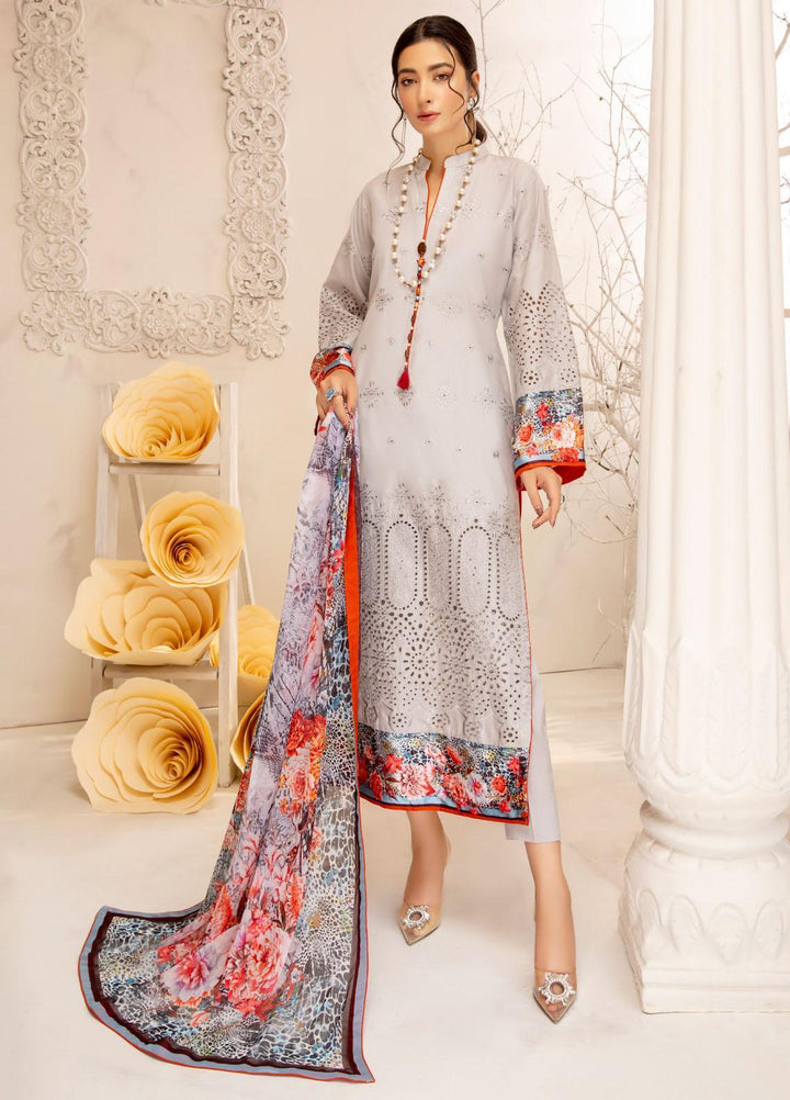 Kalyan by ZS Textiles Embroidered Chikankari Suits Unstitched 3 Piece ZS21KC-6 05 - Festive Collection