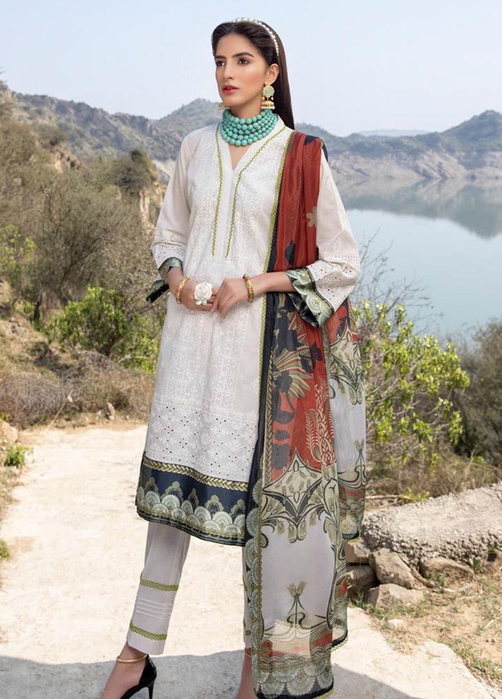 Kalyan by ZS Textiles Embroidered Chikankari Suits Unstitched 3 Piece ZS21KC-3 ZS-02 - Summer Collection