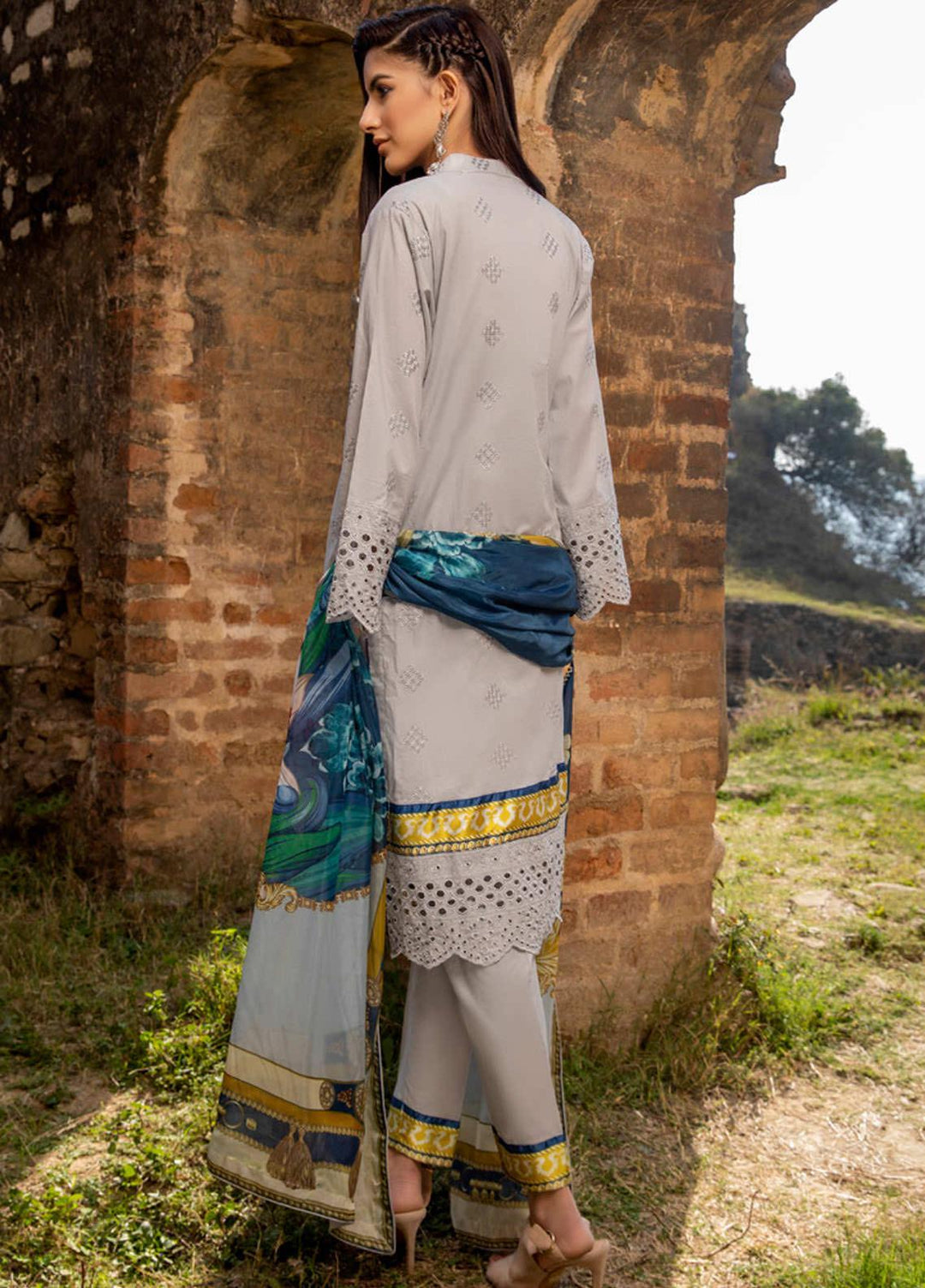 Kalyan by ZS Textiles Embroidered Chikankari Suits Unstitched 3 Piece ZS21KC-3 ZS-04 - Summer Collection