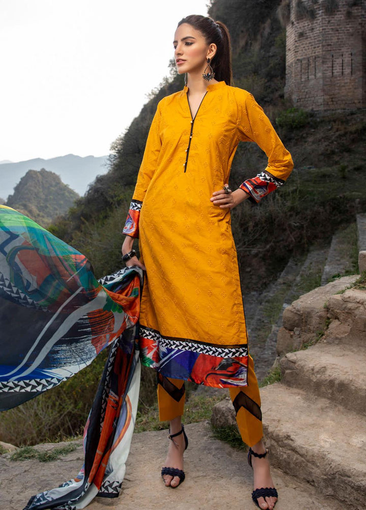 Kalyan by ZS Textiles Embroidered Chikankari Suits Unstitched 3 Piece ZS21KC-3 ZS-09 - Summer Collection