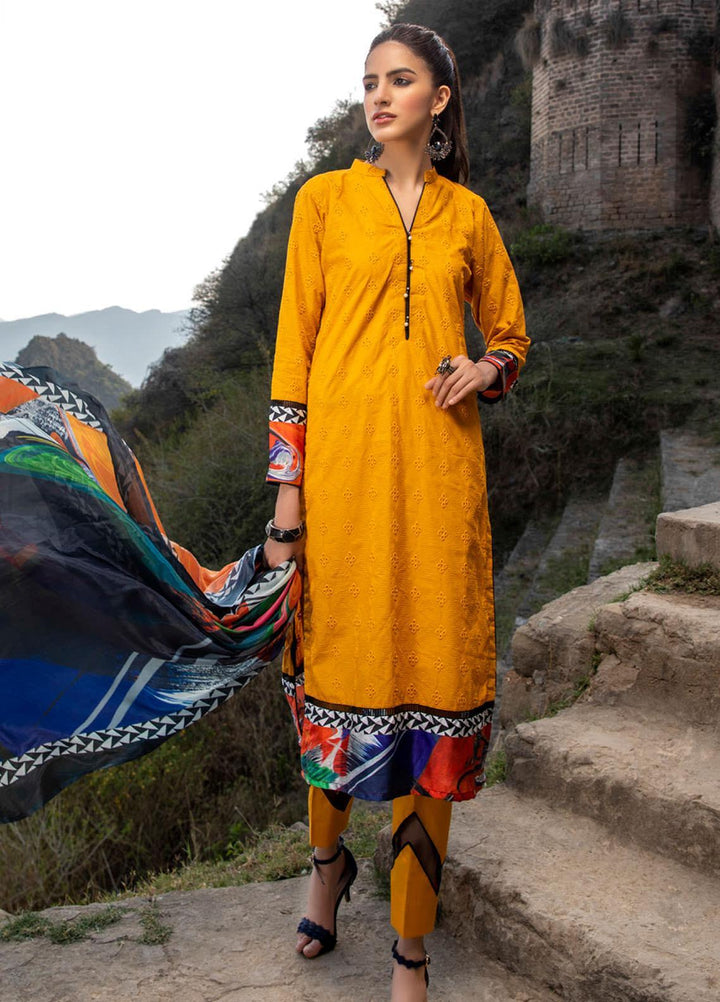 Kalyan by ZS Textiles Embroidered Chikankari Suits Unstitched 3 Piece ZS21KC-3 ZS-09 - Summer Collection