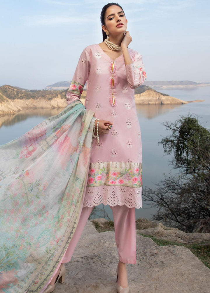 Kalyan by ZS Textiles Embroidered Chikankari Suits Unstitched 3 Piece ZS21KC-3 ZS-10 - Summer Collection