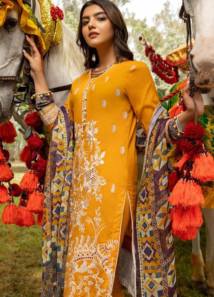 Kalyan by ZS Textiles Embroidered Chikankari Suits Unstitched 3 Piece ZS21KC-4 ZS-01 - Summer Collection