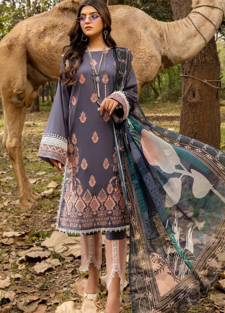 Kalyan by ZS Textiles Embroidered Chikankari Suits Unstitched 3 Piece ZS21KC-4 ZS-05 - Summer Collection