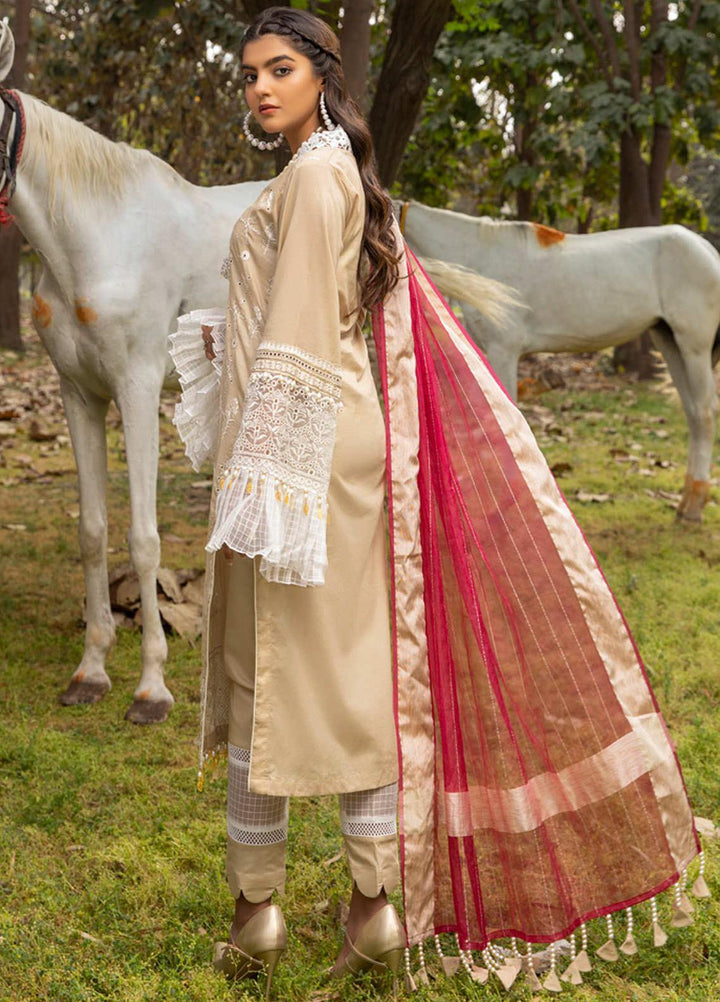 Kalyan by ZS Textiles Embroidered Chikankari Suits Unstitched 3 Piece ZS21KC-4 ZS-07 - Summer Collection