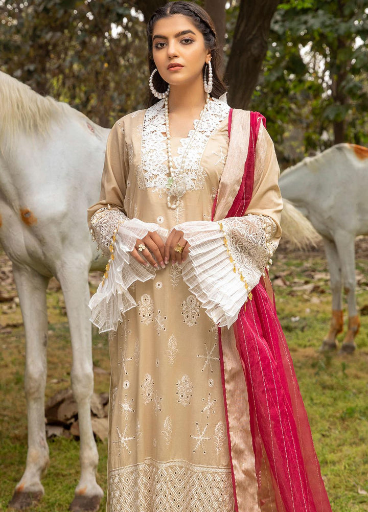 Kalyan by ZS Textiles Embroidered Chikankari Suits Unstitched 3 Piece ZS21KC-4 ZS-07 - Summer Collection