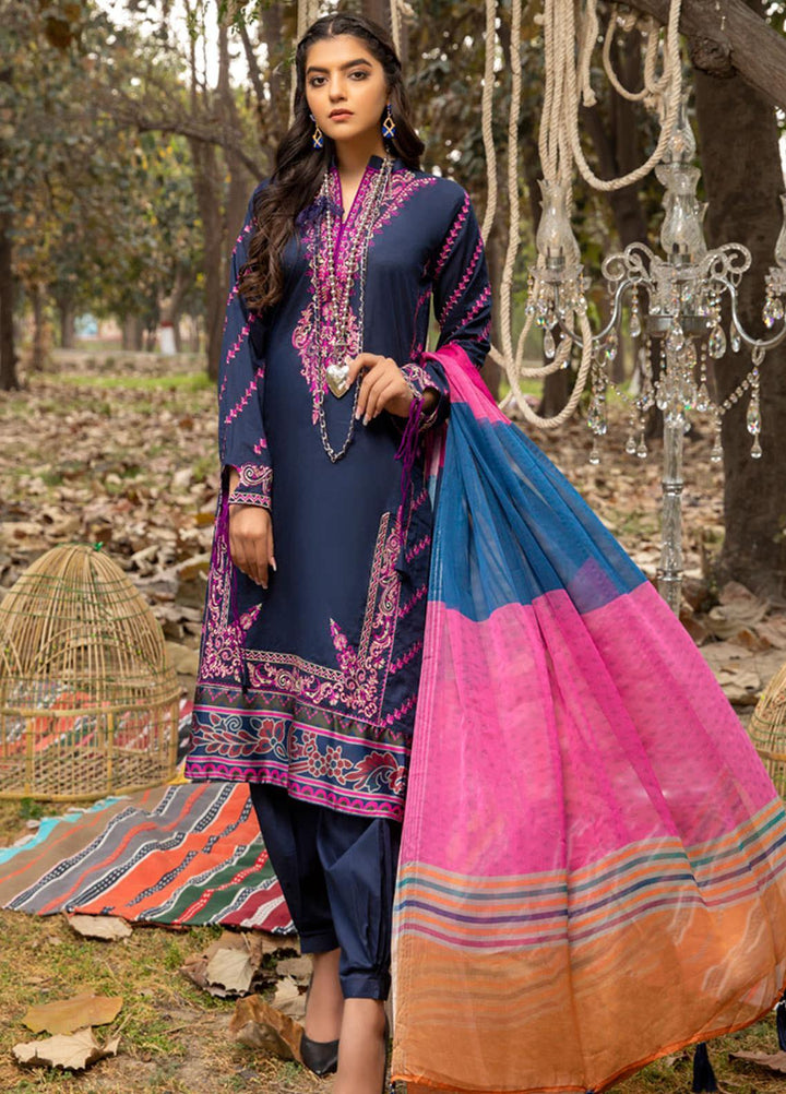 Kalyan by ZS Textiles Embroidered Chikankari Suits Unstitched 3 Piece ZS21KC-4 ZS-08 - Summer Collection