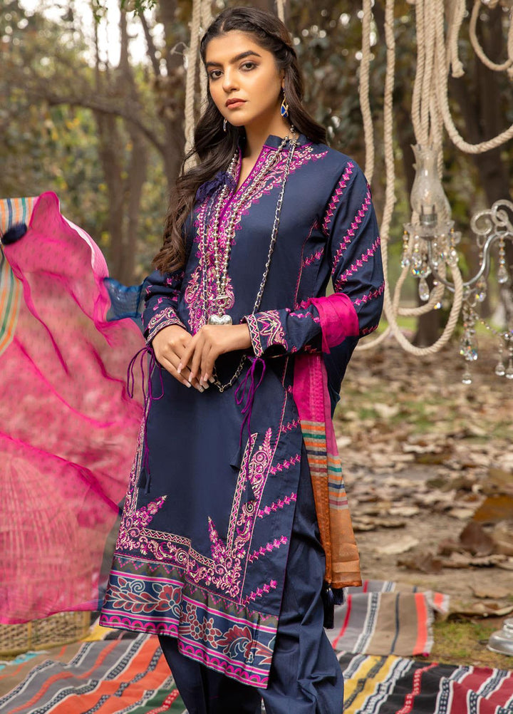 Kalyan by ZS Textiles Embroidered Chikankari Suits Unstitched 3 Piece ZS21KC-4 ZS-08 - Summer Collection