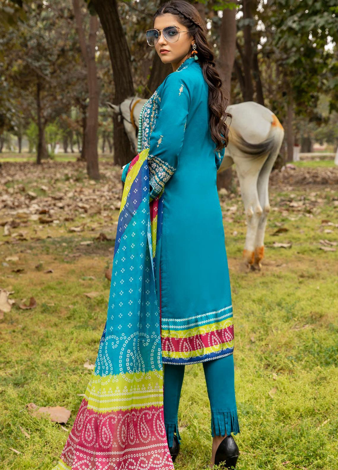 Kalyan by ZS Textiles Embroidered Chikankari Suits Unstitched 3 Piece ZS21KC-4 ZS-10 - Summer Collection