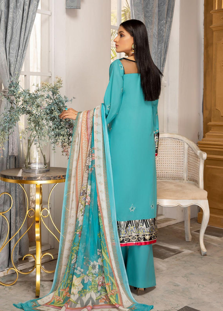 Kalyan by ZS Textiles Embroidered Chikankari Suits Unstitched 3 Piece ZS21KC-5 D-02 - Summer Collection