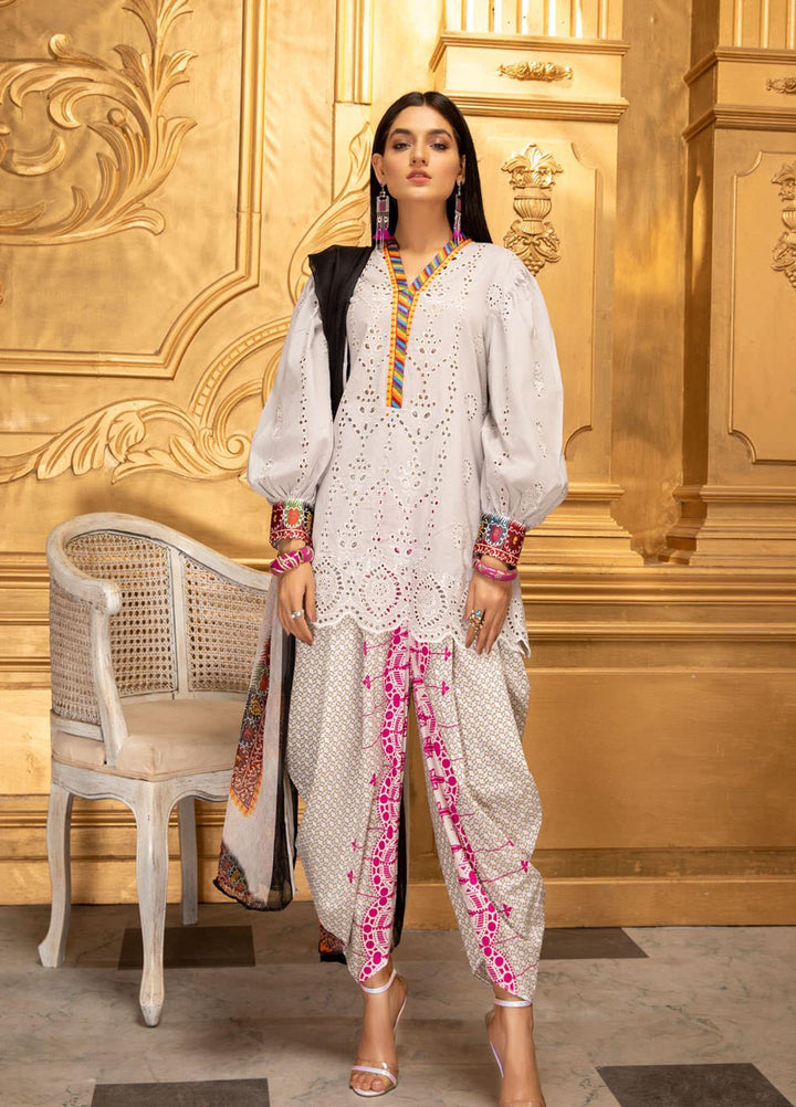 Kalyan by ZS Textiles Embroidered Chikankari Suits Unstitched 3 Piece ZS21KC-5 D-04 - Summer Collection