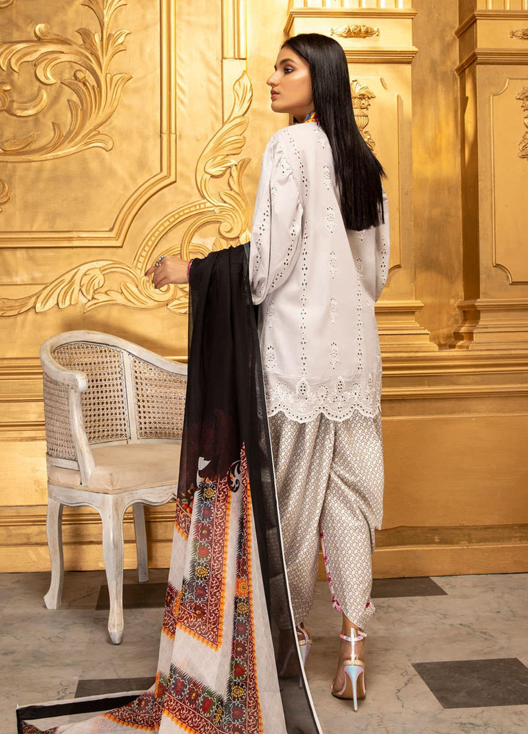 Kalyan by ZS Textiles Embroidered Chikankari Suits Unstitched 3 Piece ZS21KC-5 D-04 - Summer Collection