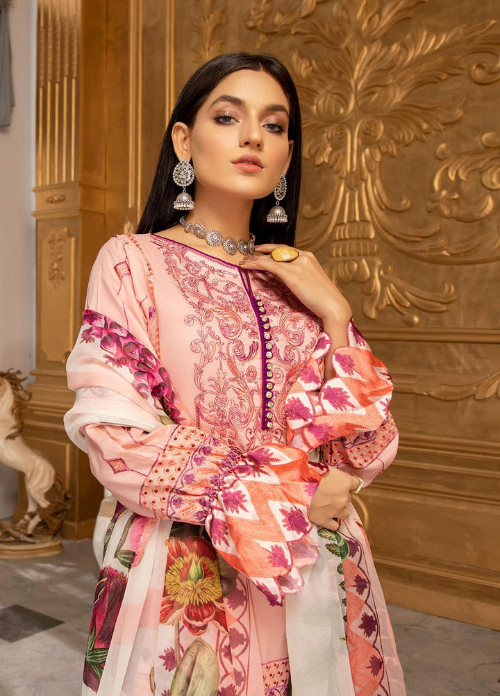 Kalyan by ZS Textiles Embroidered Chikankari Suits Unstitched 3 Piece ZS21KC-5 D-05 - Summer Collection