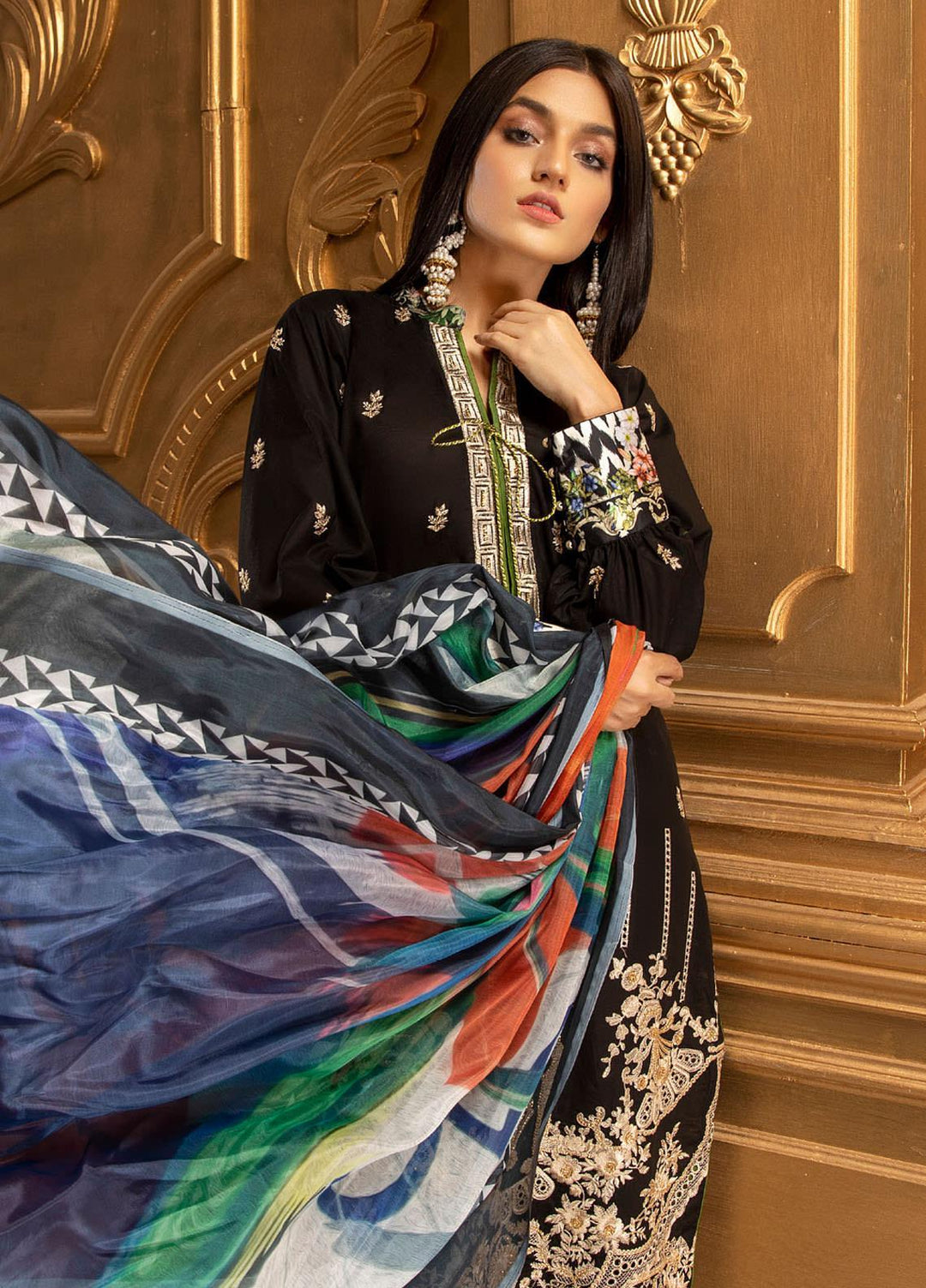 Kalyan by ZS Textiles Embroidered Chikankari Suits Unstitched 3 Piece ZS21KC-5 D-06 - Summer Collection