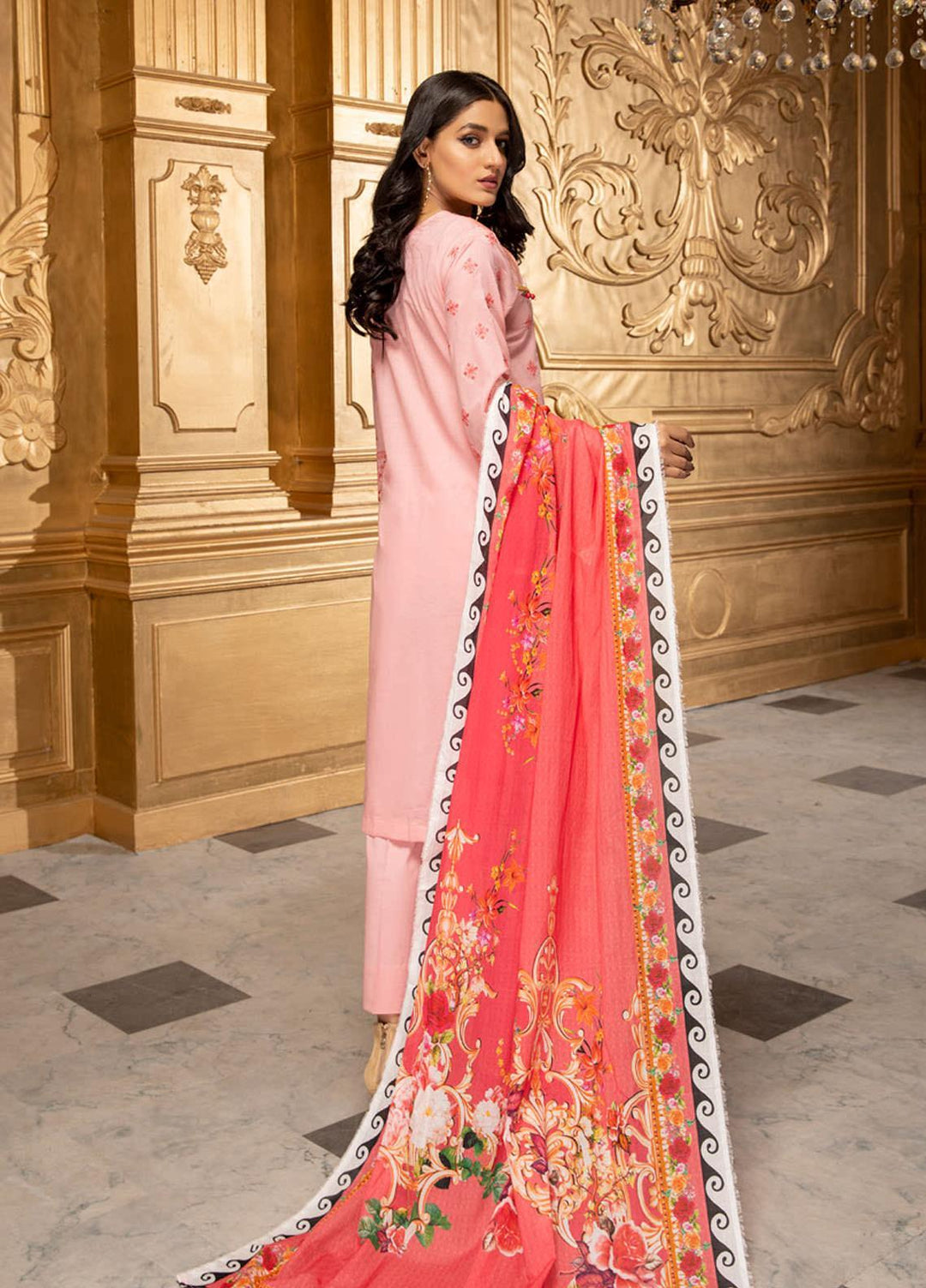 Kalyan by ZS Textiles Embroidered Chikankari Suits Unstitched 3 Piece ZS21KC-5 D-07 - Summer Collection