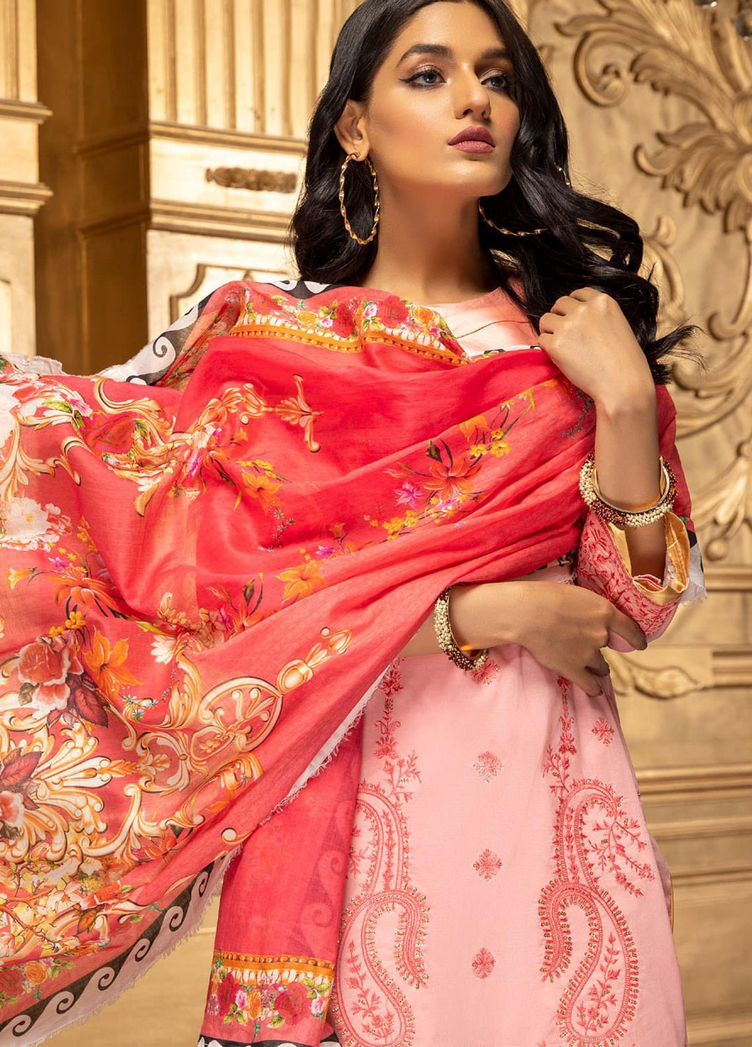 Kalyan by ZS Textiles Embroidered Chikankari Suits Unstitched 3 Piece ZS21KC-5 D-07 - Summer Collection