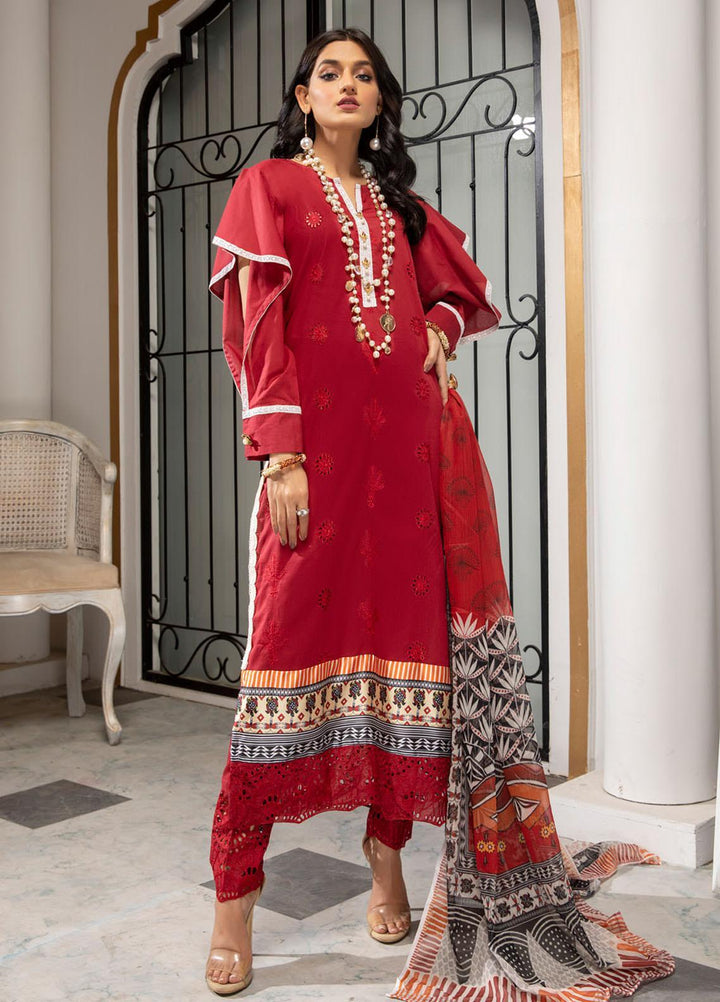 Kalyan by ZS Textiles Embroidered Chikankari Suits Unstitched 3 Piece ZS21KC-5 D-08 - Summer Collection