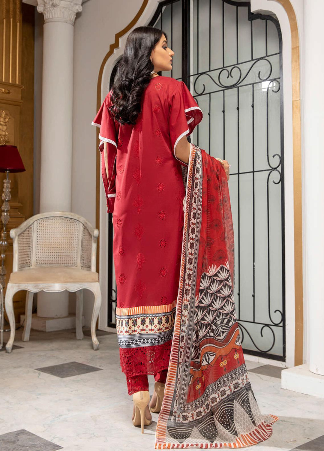 Kalyan by ZS Textiles Embroidered Chikankari Suits Unstitched 3 Piece ZS21KC-5 D-08 - Summer Collection