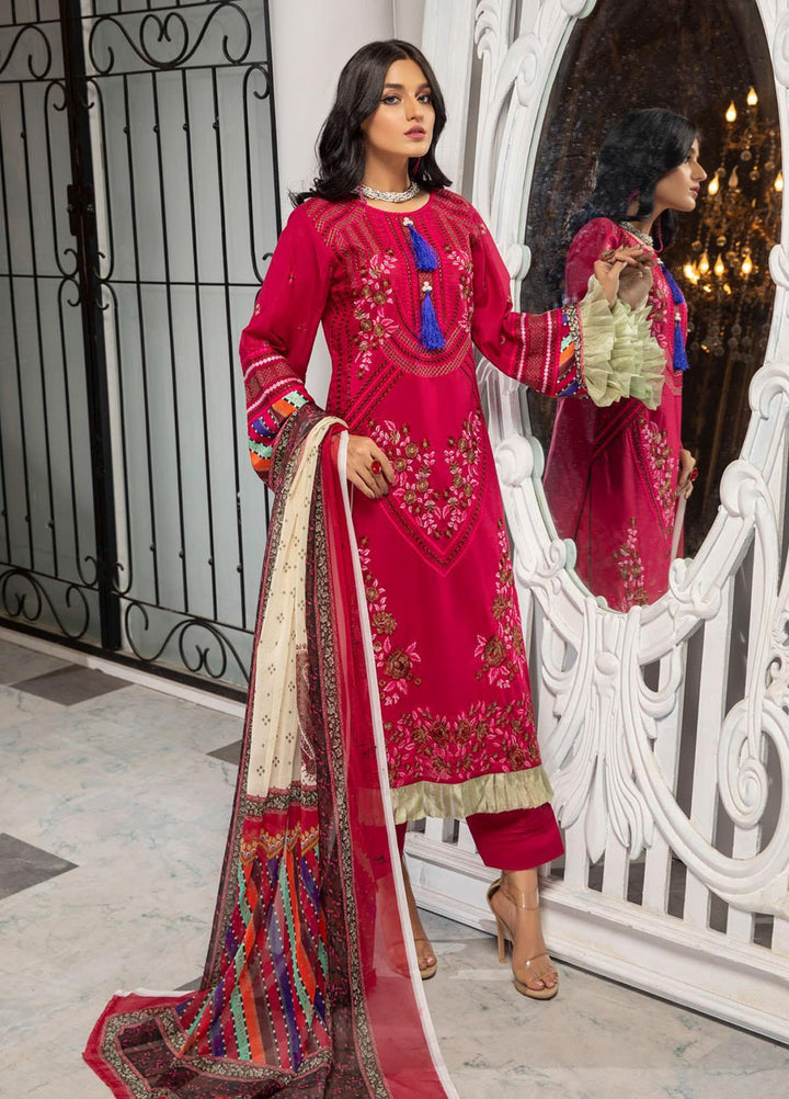 Kalyan by ZS Textiles Embroidered Chikankari Suits Unstitched 3 Piece ZS21KC-5 D-10 - Summer Collection