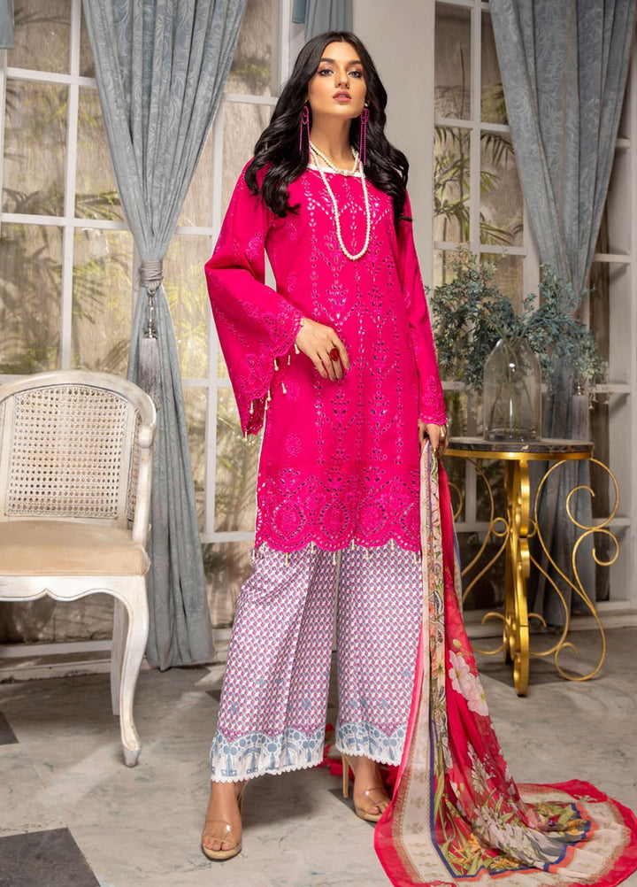 Kalyan by ZS Textiles Embroidered Chikankari Suits Unstitched 3 Piece ZS21KC-5 D-11 - Summer Collection