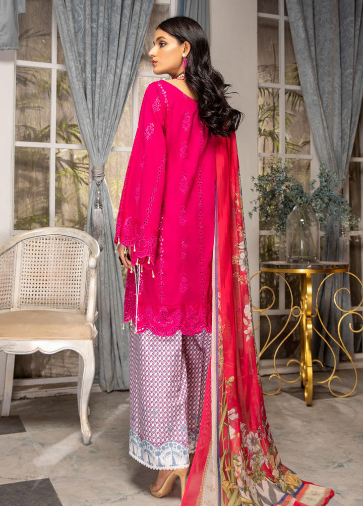 Kalyan by ZS Textiles Embroidered Chikankari Suits Unstitched 3 Piece ZS21KC-5 D-11 - Summer Collection
