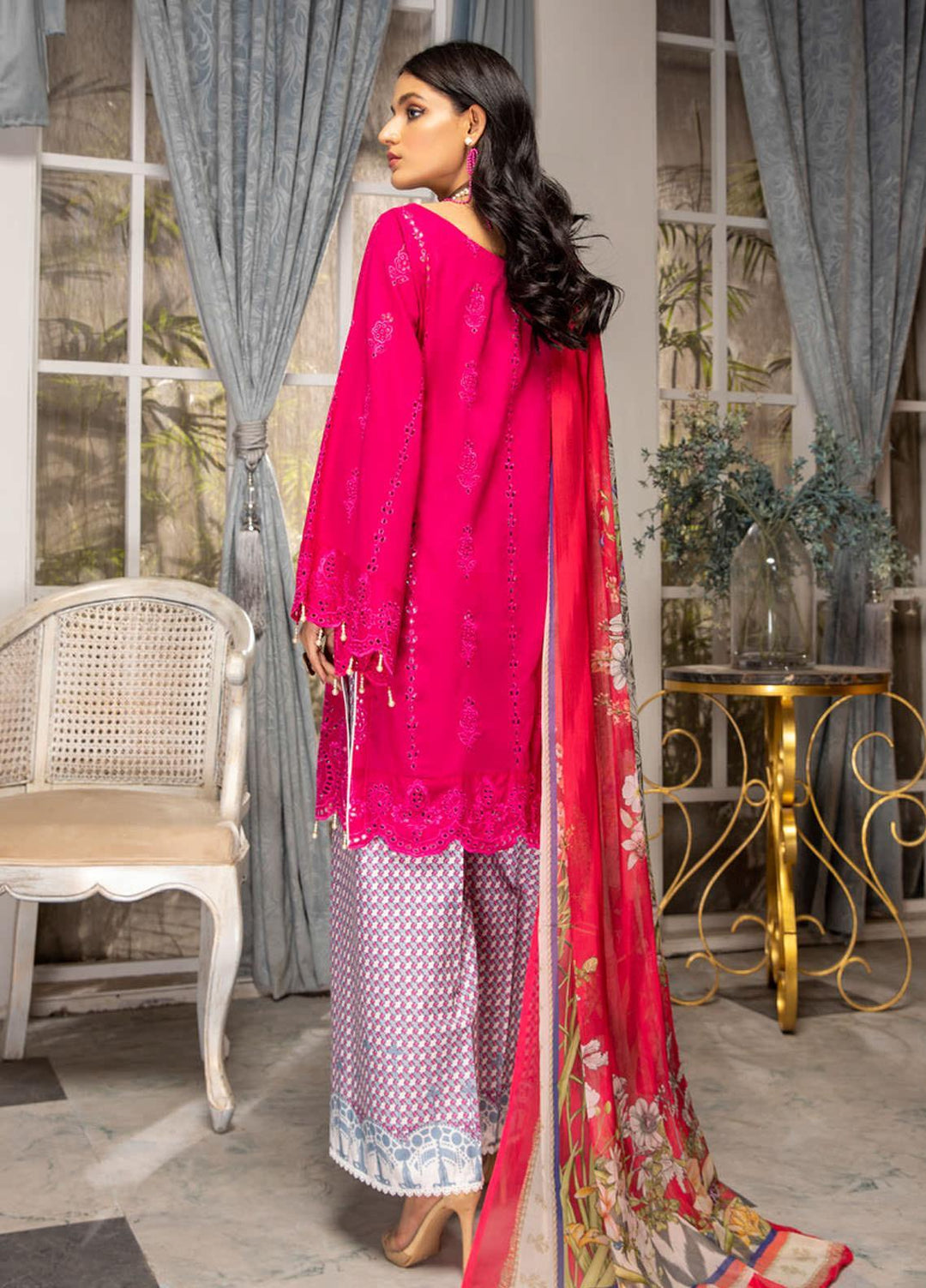 Kalyan by ZS Textiles Embroidered Chikankari Suits Unstitched 3 Piece ZS21KC-5 D-11 - Summer Collection