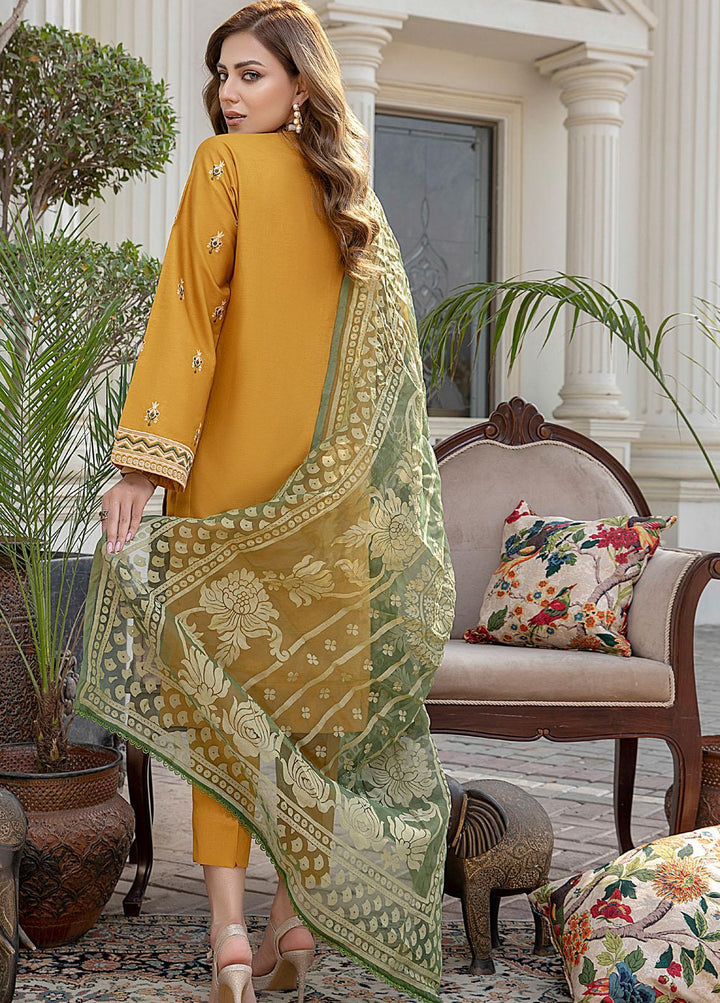 Kalyan By ZS Textiles Embroidered Jacquard Suits Unstitched 3 Piece ZS21K KBO-4 - Winter Collection