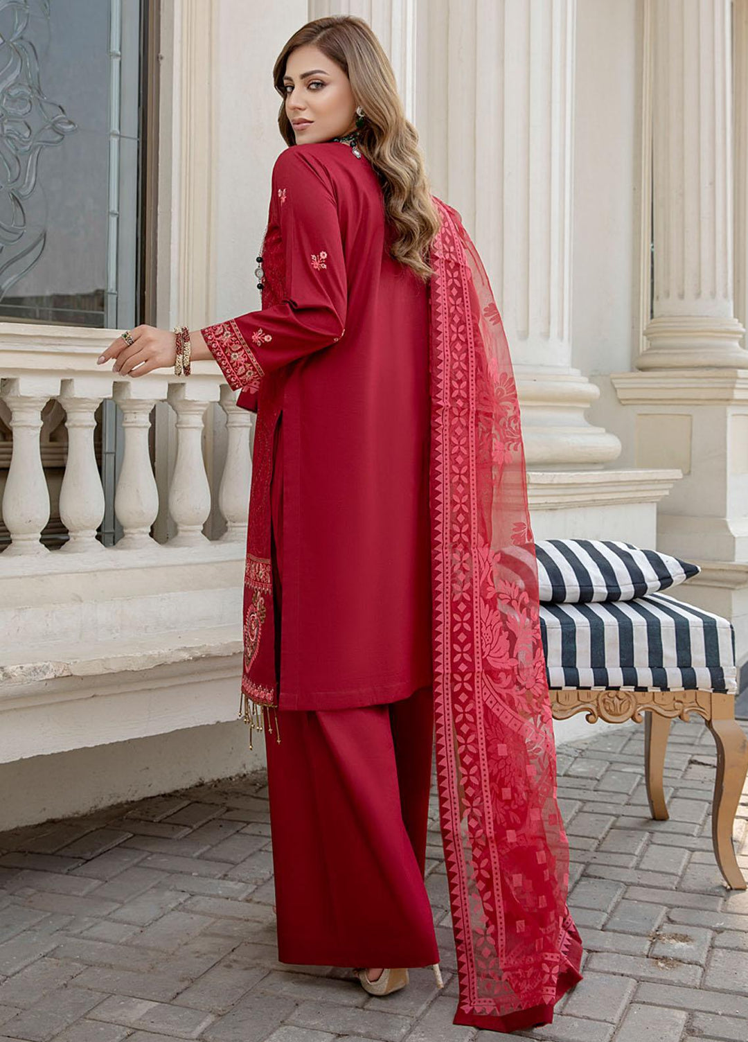 Kalyan By ZS Textiles Embroidered Jacquard Suits Unstitched 3 Piece ZS21K KBO-5 - Winter Collection