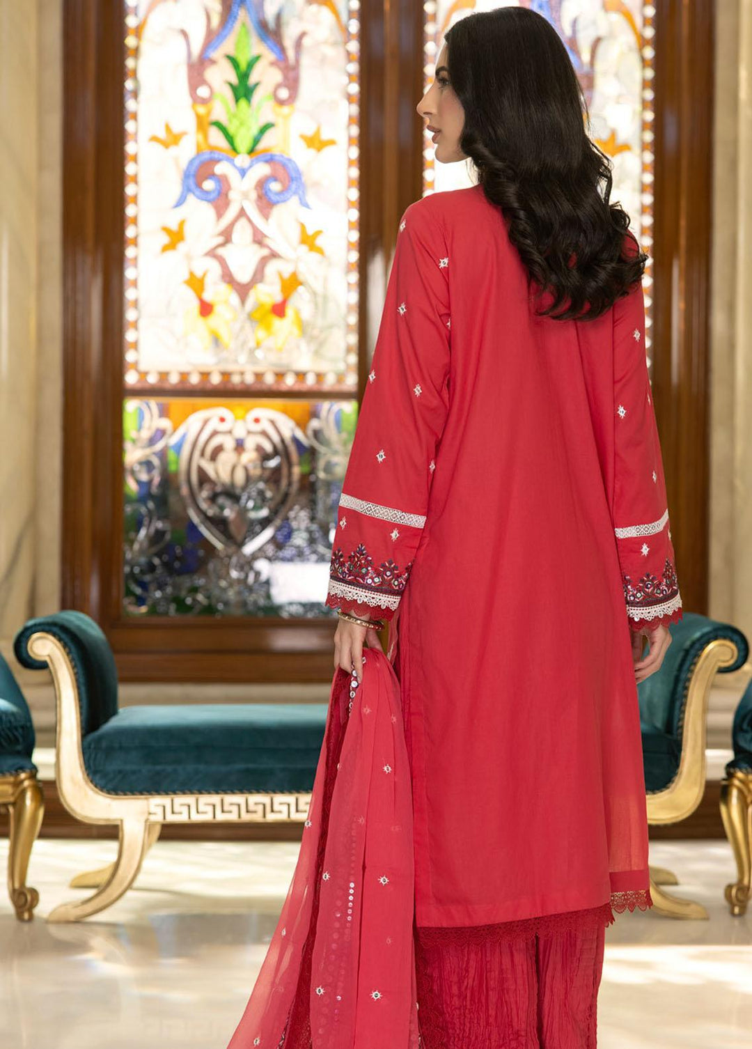 Kalyan By ZS Textiles Embroidered Lawn Suits Unstitched 3 Piece ZS23KE D-02 - Eid Collection