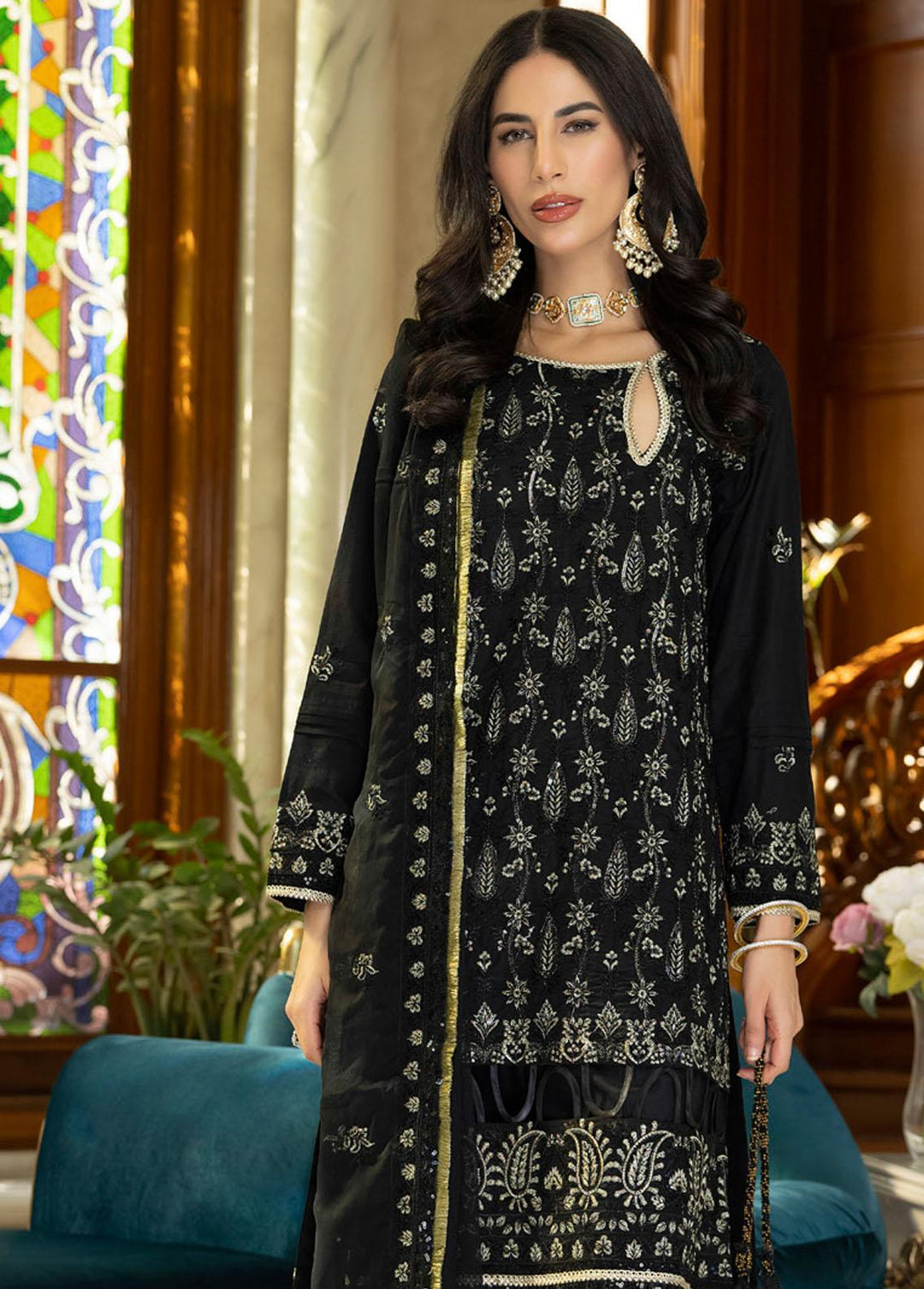 Kalyan By ZS Textiles Embroidered Lawn Suits Unstitched 3 Piece ZS23KE D-04 - Eid Collection