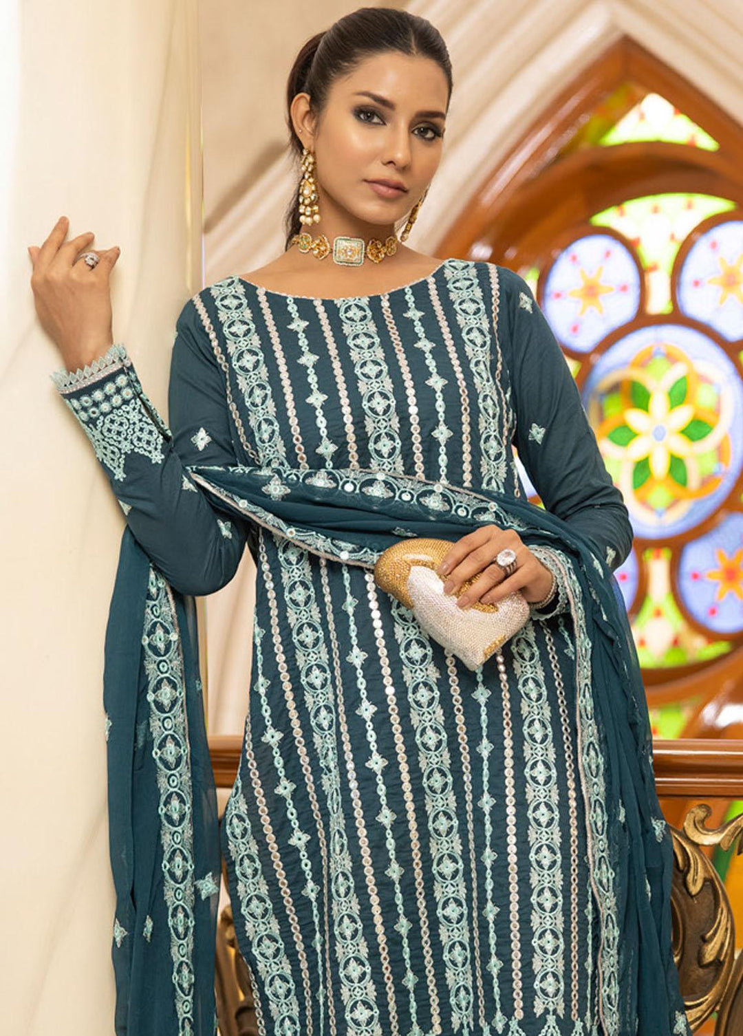 Kalyan By ZS Textiles Embroidered Lawn Suits Unstitched 3 Piece ZS23KE D-07 - Eid Collection