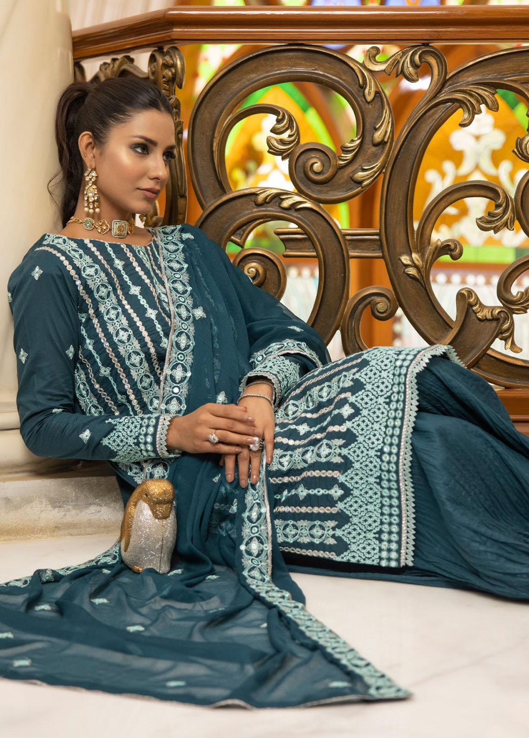 Kalyan By ZS Textiles Embroidered Lawn Suits Unstitched 3 Piece ZS23KE D-07 - Eid Collection