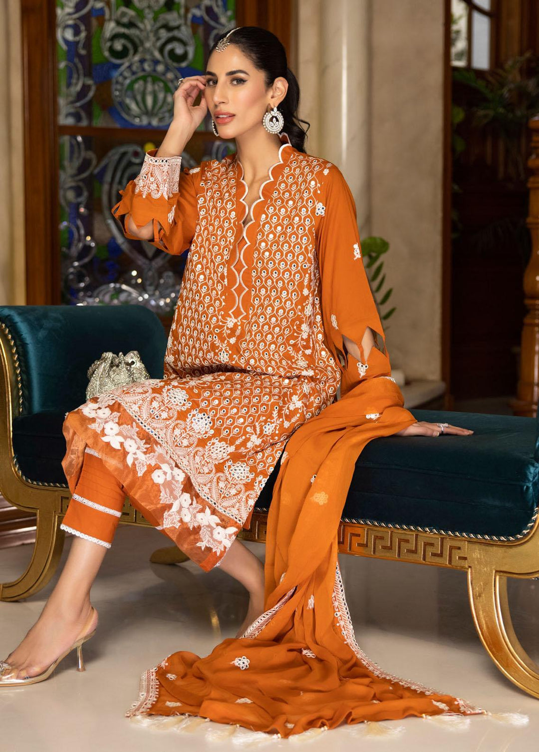Kalyan By ZS Textiles Embroidered Lawn Suits Unstitched 3 Piece ZS23KE D-10 - Eid Collection