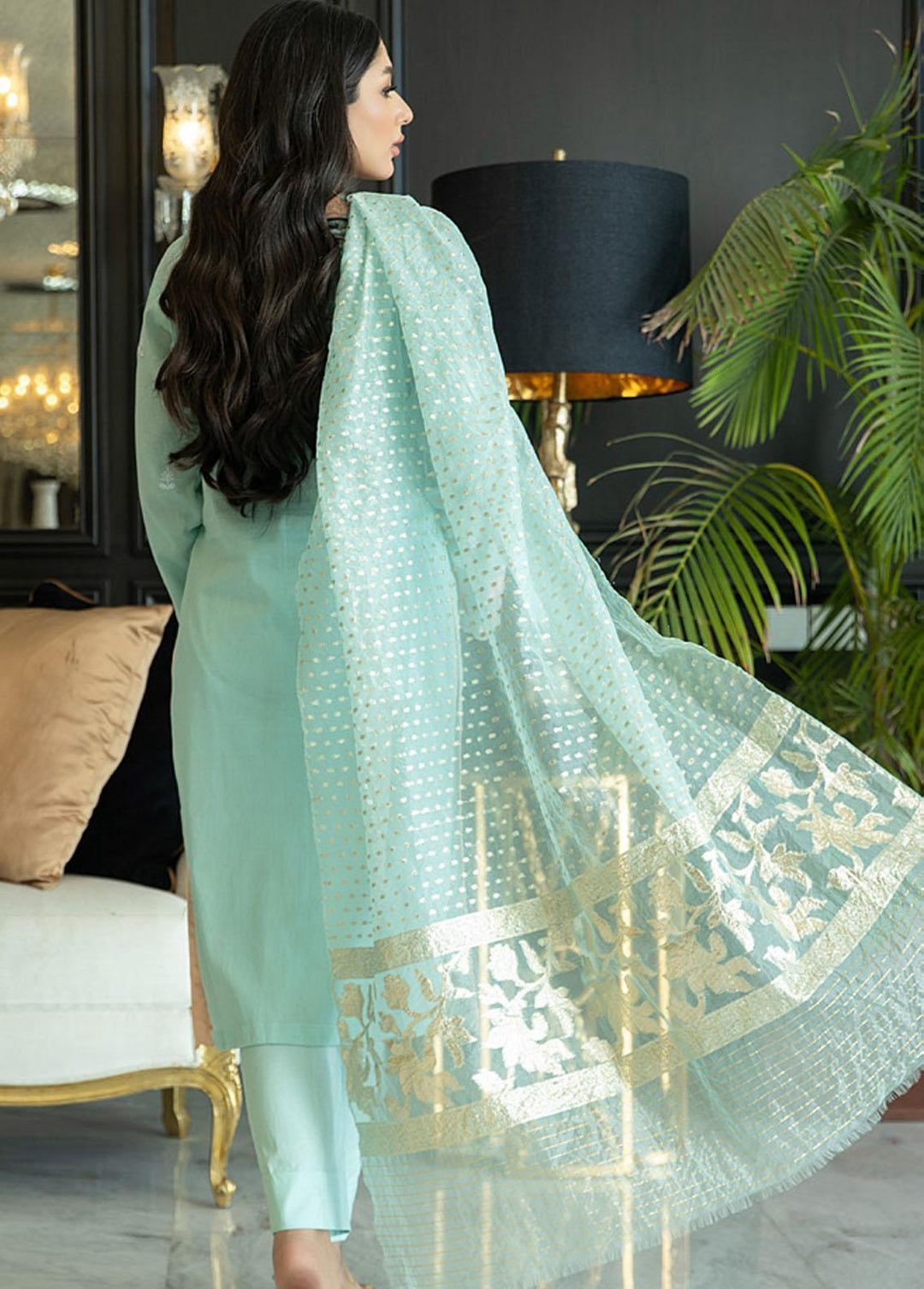 Kalyan By ZS Textiles Embroidered Chikankari Suits Unstitched 3 Piece KZS22F 02 - Festive Collection