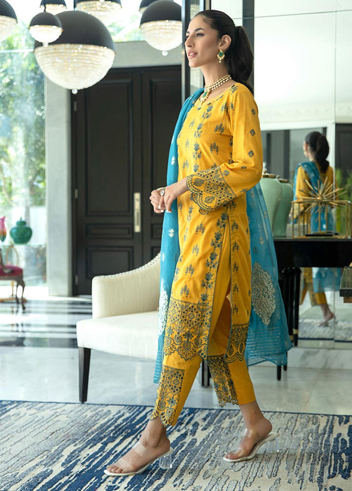 Kalyan By ZS Textiles Embroidered Chikankari Suits Unstitched 3 Piece KZS22F 05 - Festive Collection