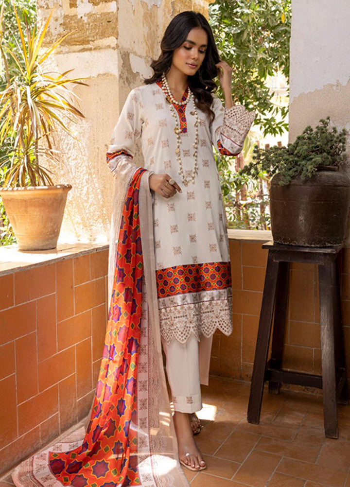 Kalyan By ZS Textiles Embroidered Lawn Suits Unstitched 3 Piece ZS23K D1 - Summer Collection