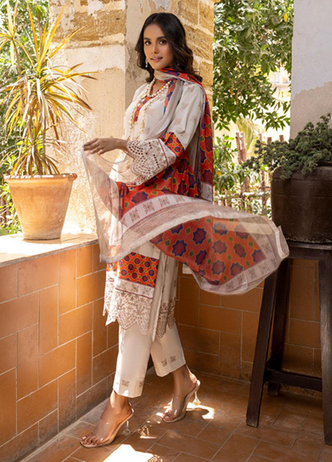 Kalyan By ZS Textiles Embroidered Lawn Suits Unstitched 3 Piece ZS23K D1 - Summer Collection