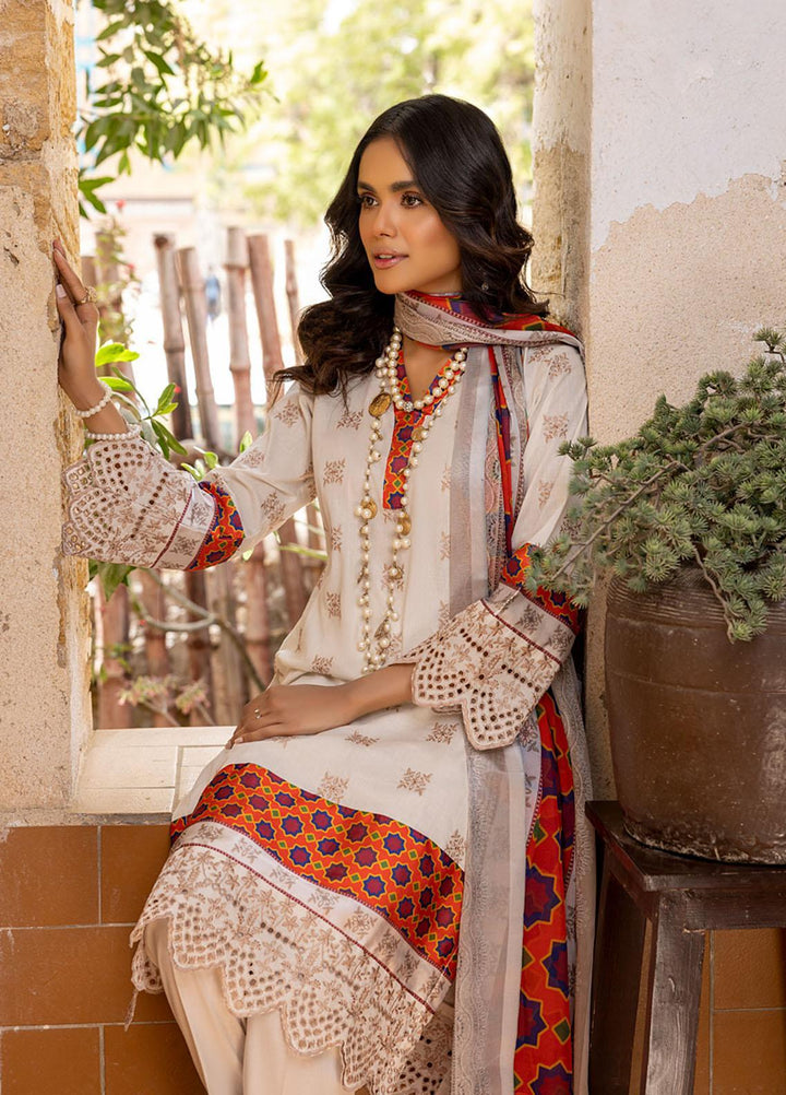 Kalyan By ZS Textiles Embroidered Lawn Suits Unstitched 3 Piece ZS23K D1 - Summer Collection