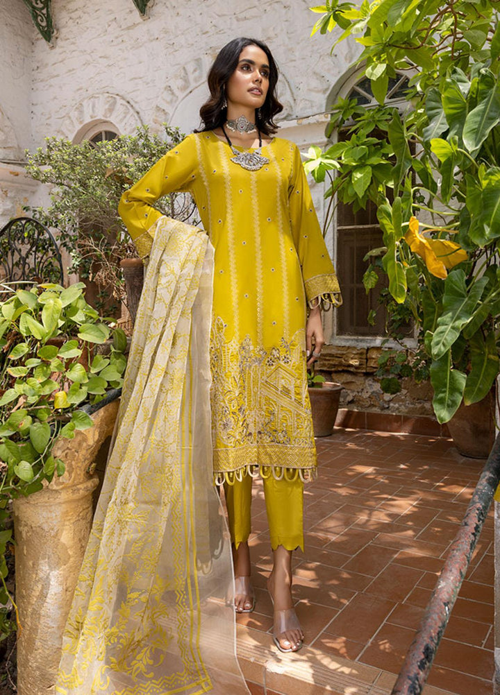 Kalyan By ZS Textiles Embroidered Lawn Suits Unstitched 3 Piece ZS23K D3 - Summer Collection