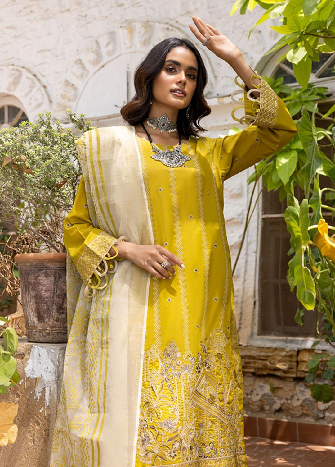 Kalyan By ZS Textiles Embroidered Lawn Suits Unstitched 3 Piece ZS23K D3 - Summer Collection
