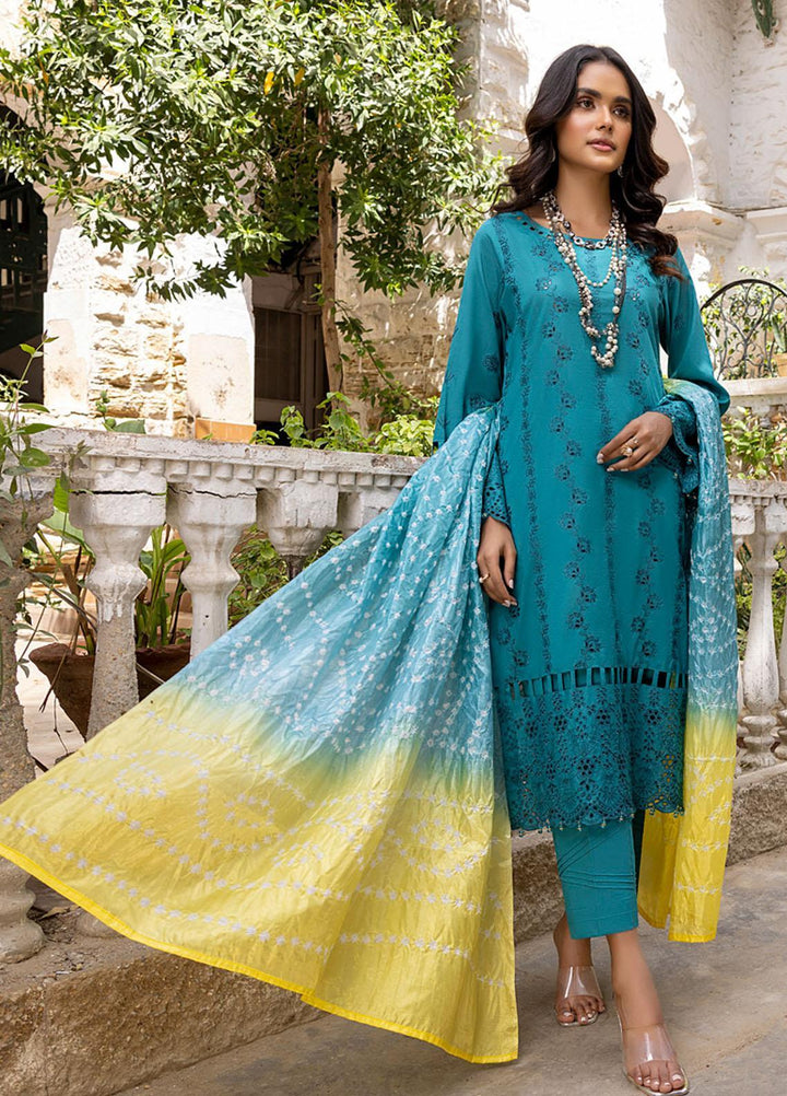 Kalyan By ZS Textiles Embroidered Lawn Suits Unstitched 3 Piece ZS23K D4 - Summer Collection
