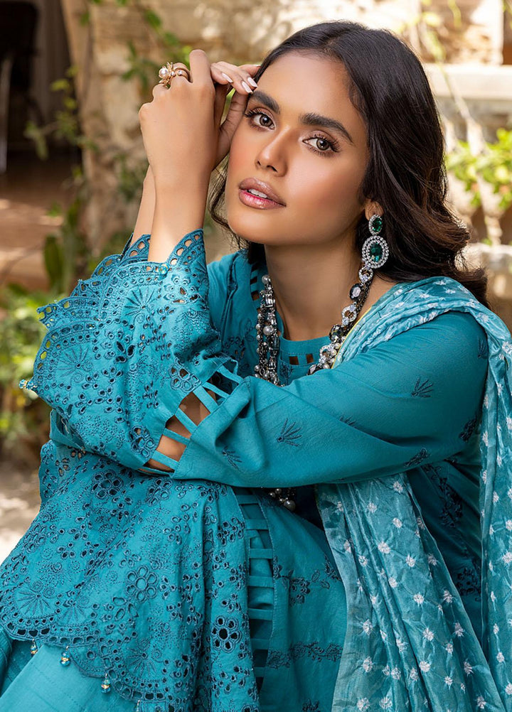 Kalyan By ZS Textiles Embroidered Lawn Suits Unstitched 3 Piece ZS23K D4 - Summer Collection