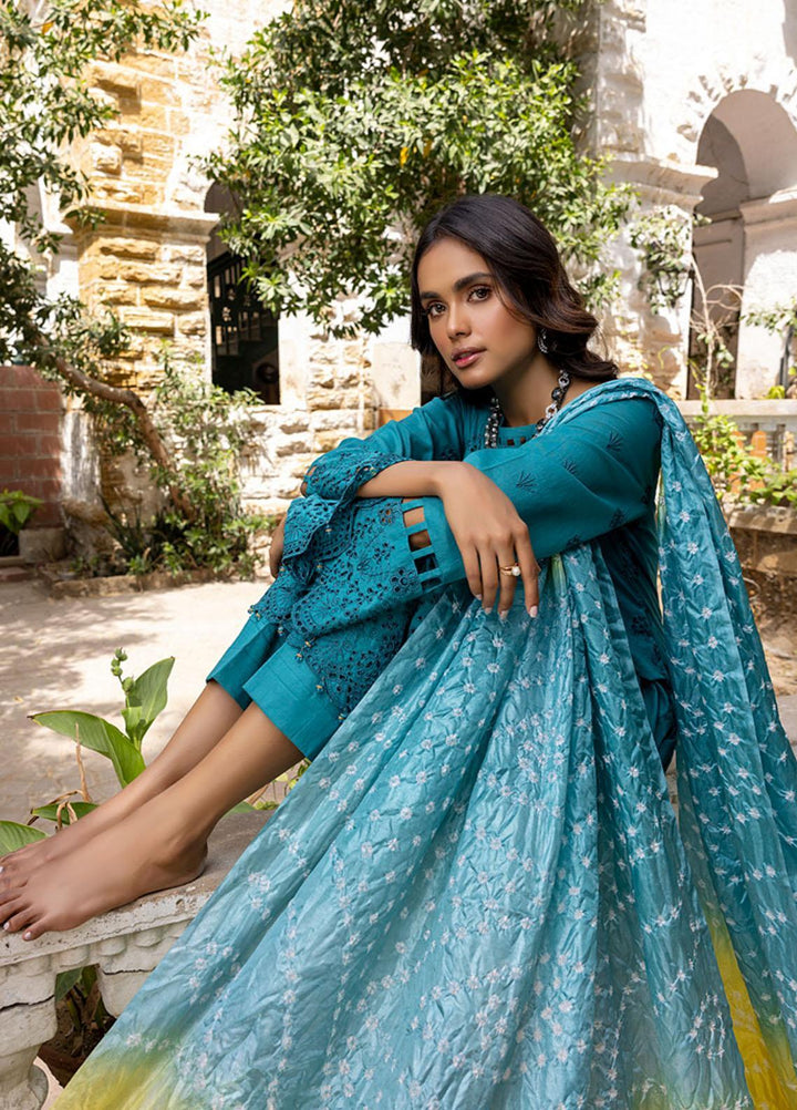 Kalyan By ZS Textiles Embroidered Lawn Suits Unstitched 3 Piece ZS23K D4 - Summer Collection