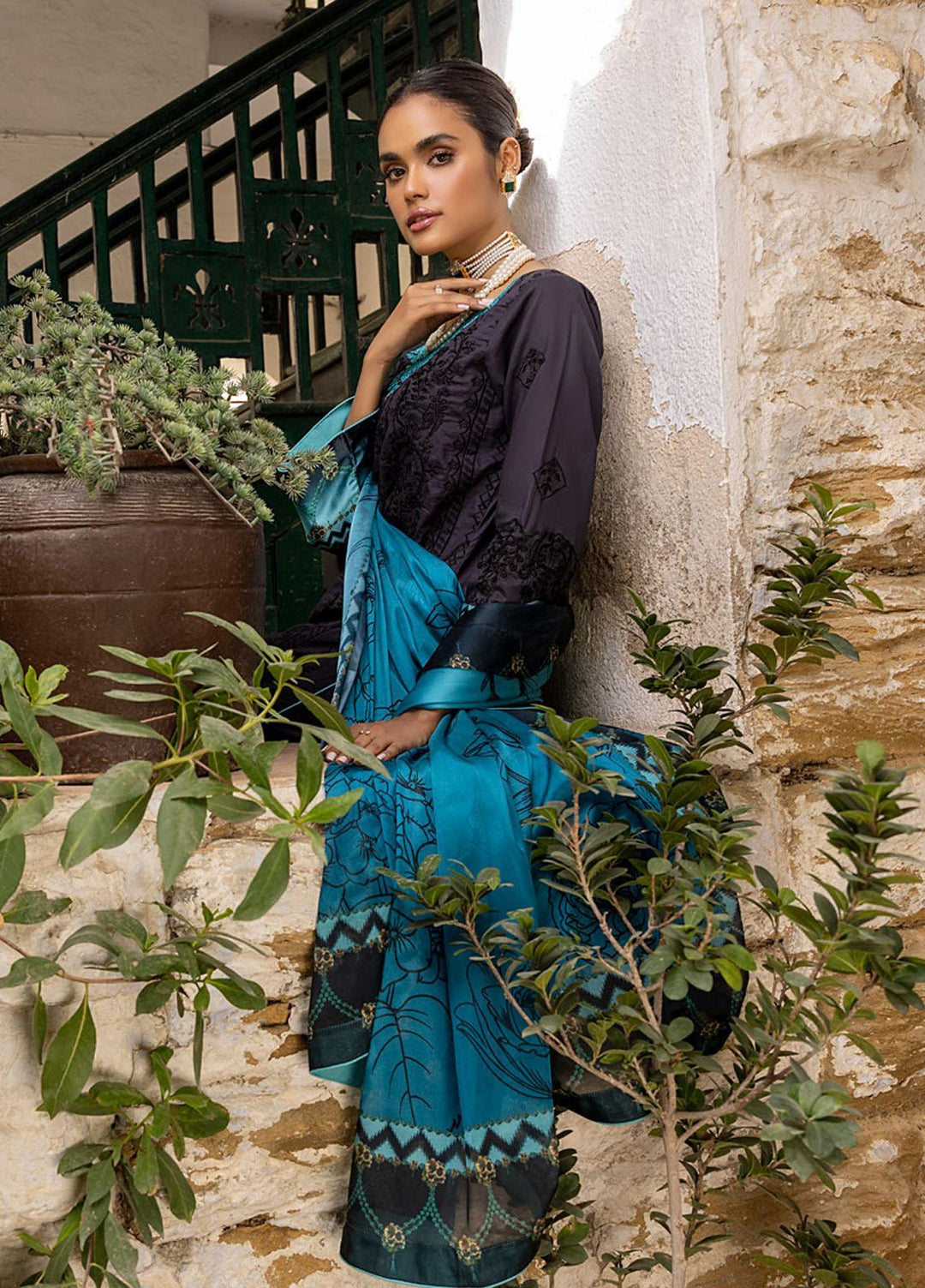 Kalyan By ZS Textiles Embroidered Lawn Suits Unstitched 3 Piece ZS23K D6 - Summer Collection