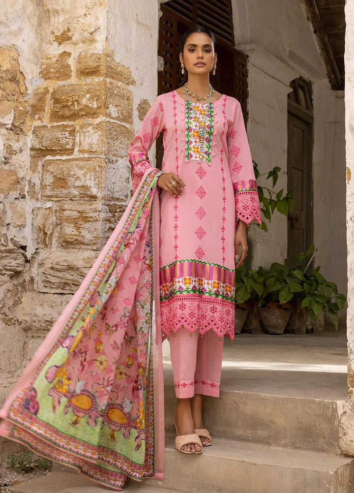 Kalyan By ZS Textiles Embroidered Lawn Suits Unstitched 3 Piece ZS23K D7 - Summer Collection